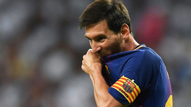 Lionel Messi after Super cup defeat