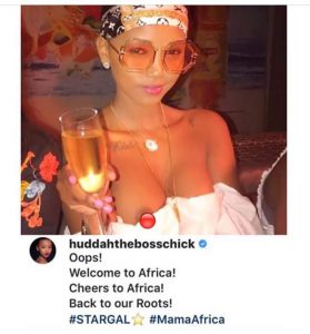 Monroe Huddah nipple 