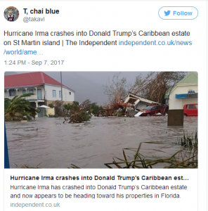 hurricane irma trump tweets