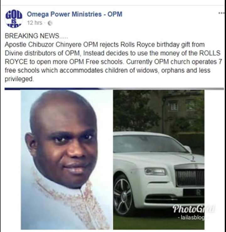 Omega Power Ministries General Overseer