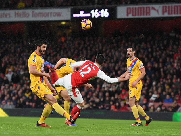 Olivier Giroud wins Puskas Award for goal of the year with scorpion kick goal against Crystal Palace