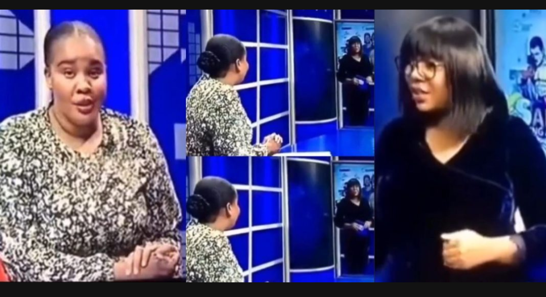 “Them carry their beef enter Live TV” – Reactions as two female presenters drag with each other during a live broadcast, clip goes viral (Watch)